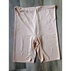 Spanx high power short high waisted mid thigh nude neutral shapewear tummy tuck